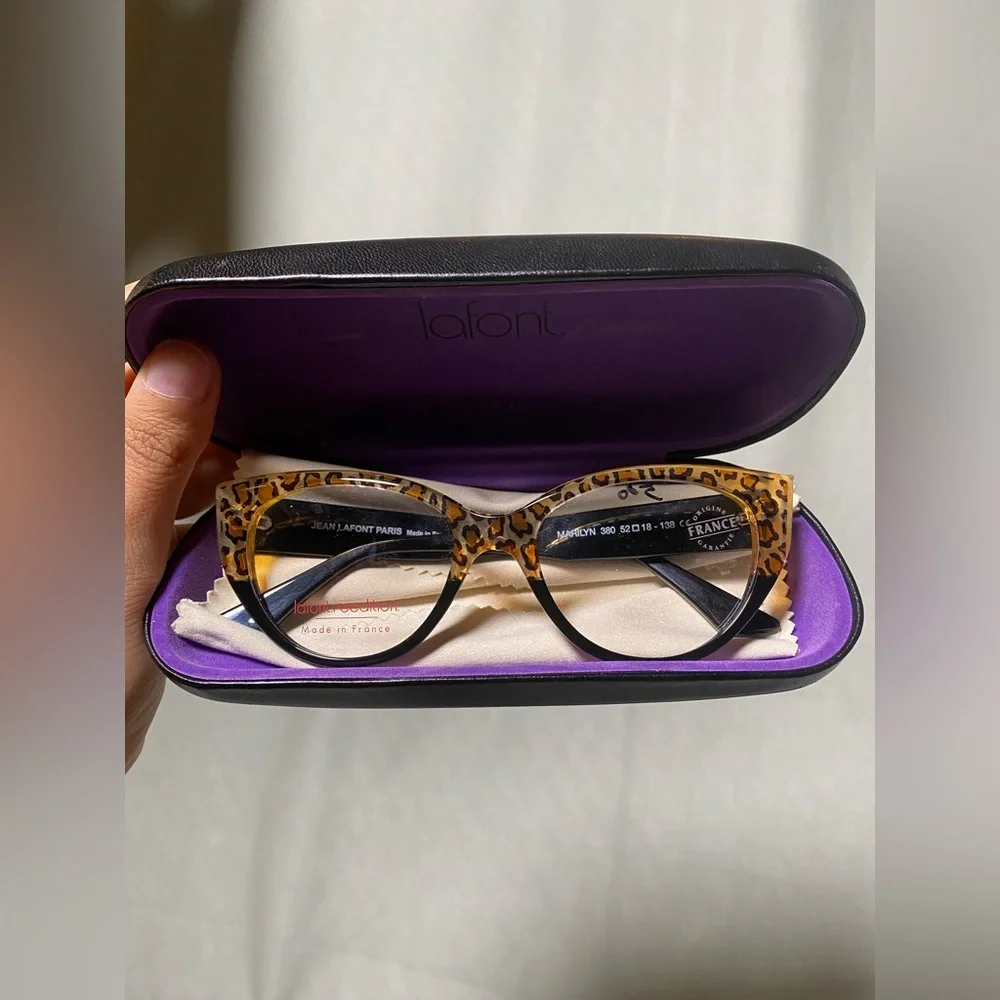 Lafont Cheetah Print Cat-Eye Frames - Picture 6 of 6